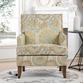 Modern Accent Chair with Birch Wood Legs – Fabric Upholstery, 220 lb Capacity, 28.9"W x 35.4"H