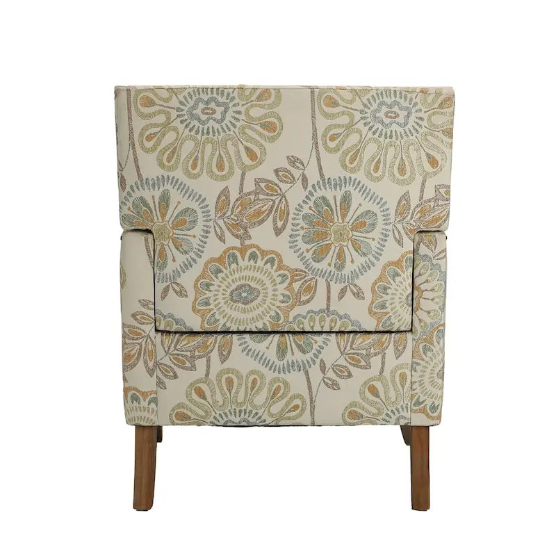 Modern Accent Chair with Birch Wood Legs – Fabric Upholstery, 220 lb Capacity, 28.9"W x 35.4"H