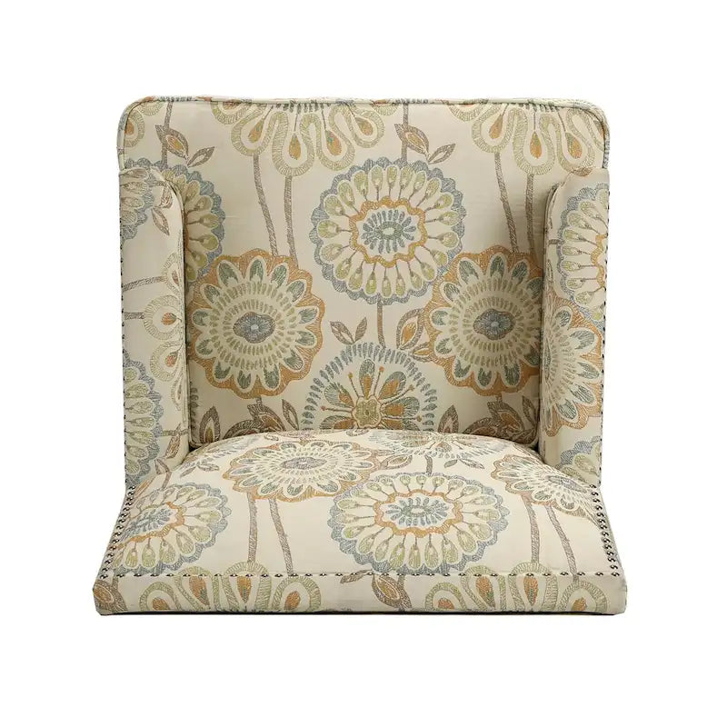 Modern Accent Chair with Birch Wood Legs – Fabric Upholstery, 220 lb Capacity, 28.9"W x 35.4"H