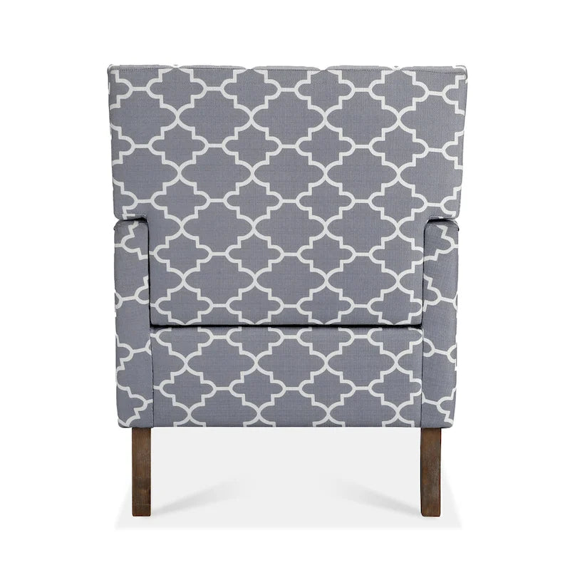 Modern Accent Chair with Birch Wood Legs – Fabric Upholstery, 220 lb Capacity, 28.9"W x 35.4"H