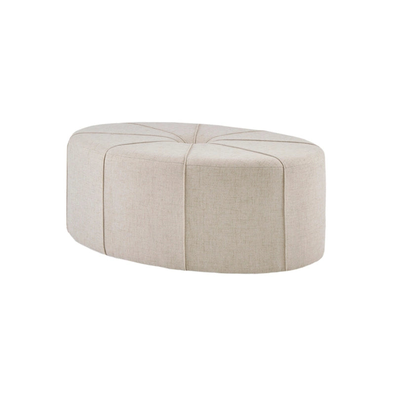 Oversized Oval Tufted Ottoman – 48.5" Wide, 300 lb Capacity, No Assembly Required