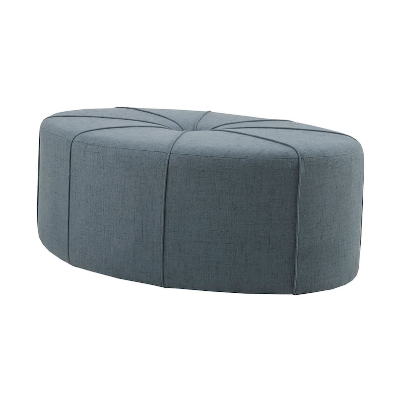 Oversized Oval Tufted Ottoman – 48.5" Wide, 300 lb Capacity, No Assembly Required