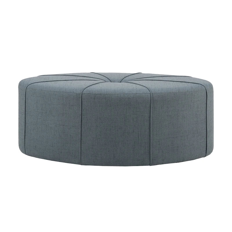 Oversized Oval Tufted Ottoman – 48.5" Wide, 300 lb Capacity, No Assembly Required
