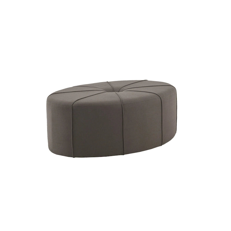 Oversized Oval Tufted Ottoman – 48.5" Wide, 300 lb Capacity, No Assembly Required