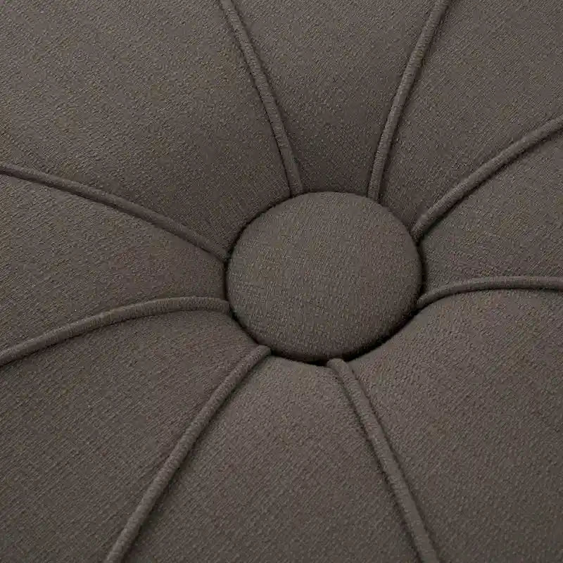 Oversized Oval Tufted Ottoman – 48.5" Wide, 300 lb Capacity, No Assembly Required