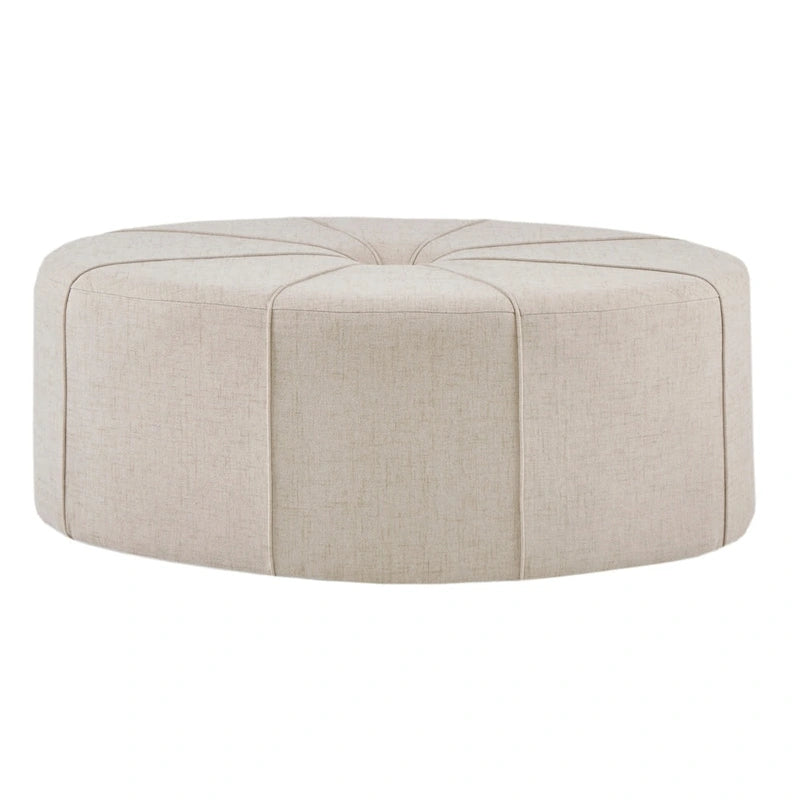 Oversized Oval Tufted Ottoman – 48.5" Wide, 300 lb Capacity, No Assembly Required