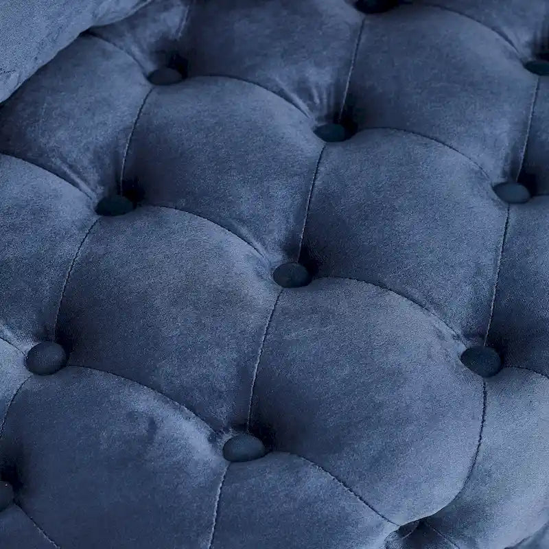 Velvet Swivel Accent Chair with Button Tufted Design, 3 Pillows & Rolling Wheels – 6 Colors