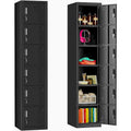 6-Door Metal Locker Storage Cabinet – Multi-Tier, Lockable, for Home Office, School & Gym