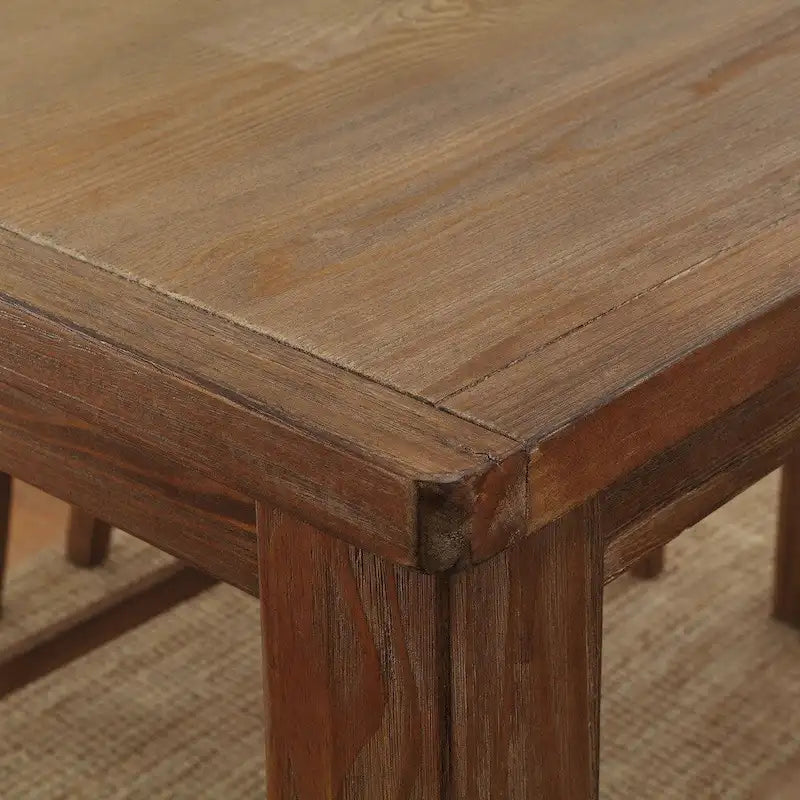 Rustic Solid Wood Counter Height Dining Table