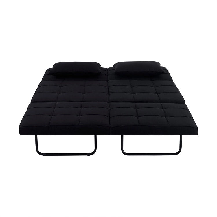 Sleeper Chair Bed, 4 In 1 Multi-Function Convertible Ottoman Bed, Breathable Linen Bed Chair, Convertible Sofa Bed