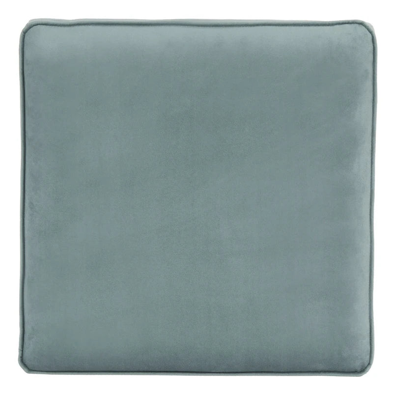 X-Frame Upholstered Ottoman in Taupe Linen with Silver Nailhead Trim – Modern Accent Bench