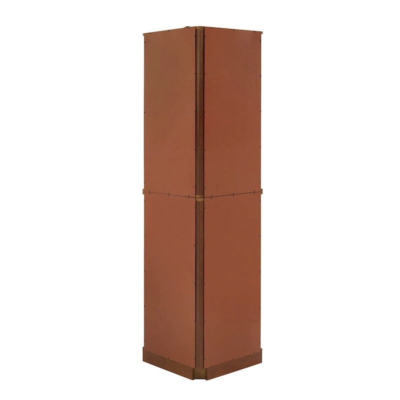 Corner Curio Display Cabinet with 6 Shelves & Lights – Cherry, Walnut & Oak Finishes