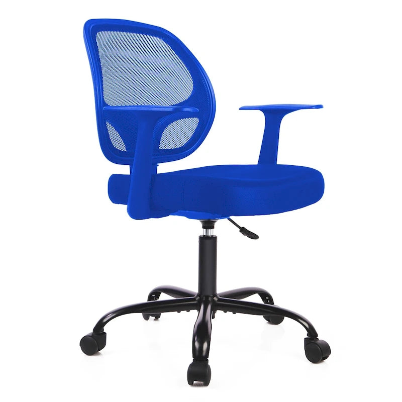 Ergonomic High-Back Mesh Office Chair with Adjustable Headrest & Flip-Up Arms – Black, Blue & Brown