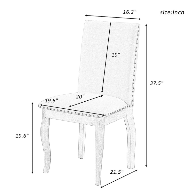 Upholstered Dining Chairs Set of 4