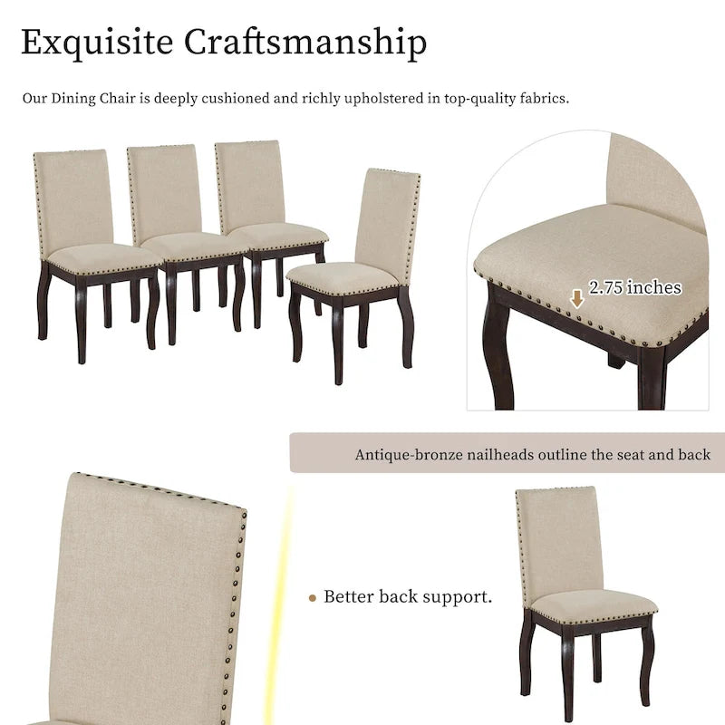 Upholstered Dining Chairs Set of 4