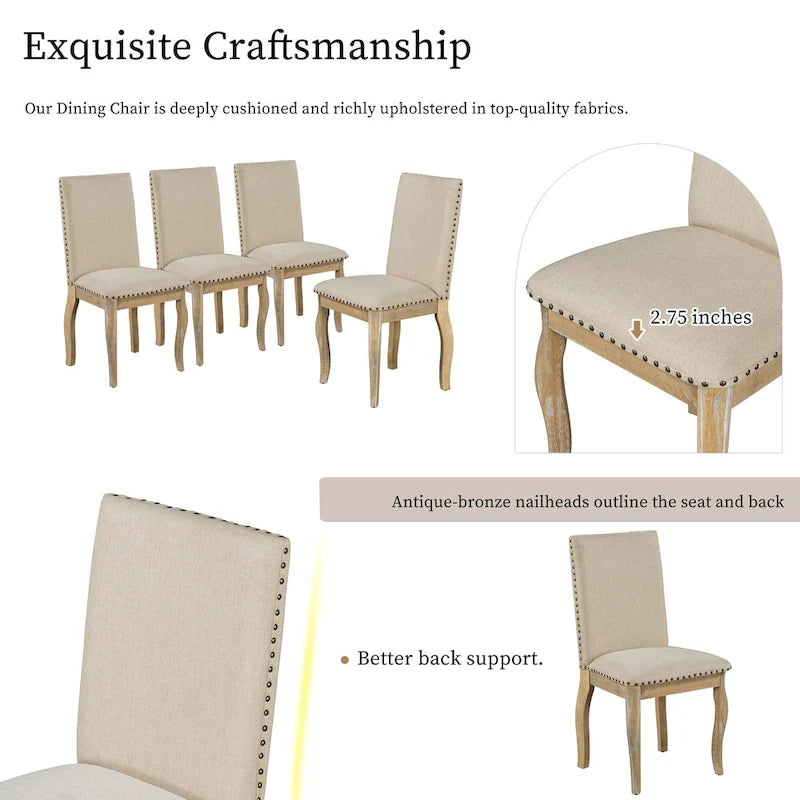 Upholstered Dining Chairs Set of 4