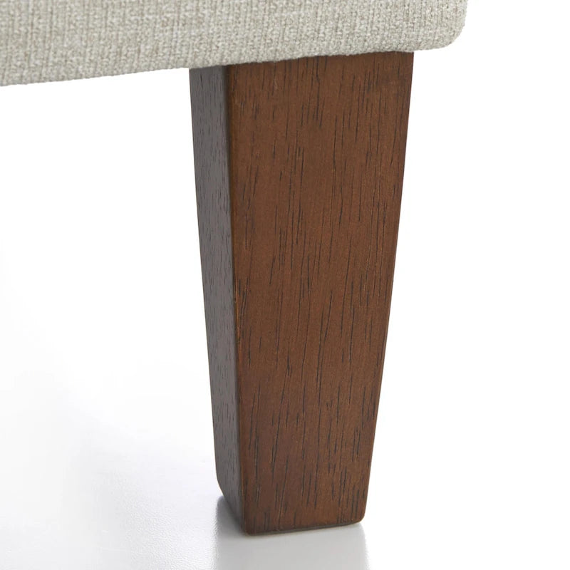 Corner Accent Chair with Two-Tone Fabric & Rubber Wood Legs – 4 Color Combinations