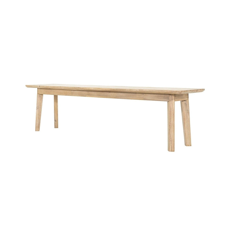Rustic Solid Wood Dining Bench – Natural Wood Grain, Farmhouse Style