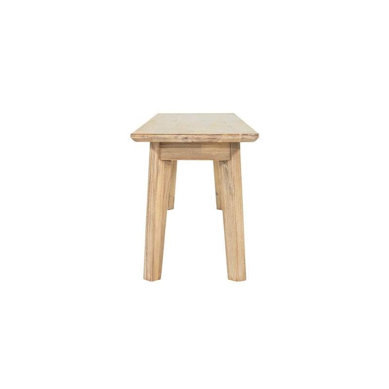 Rustic Solid Wood Dining Bench – Natural Wood Grain, Farmhouse Style