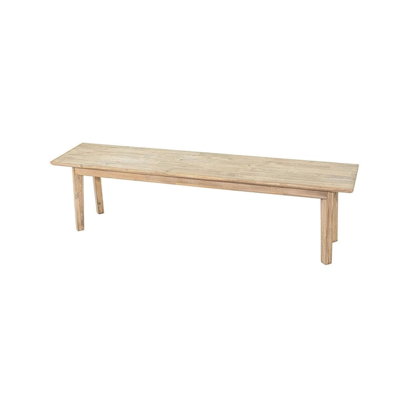 Rustic Solid Wood Dining Bench – Natural Wood Grain, Farmhouse Style