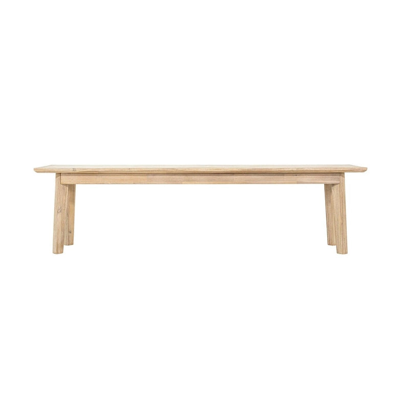 Rustic Solid Wood Dining Bench – Natural Wood Grain, Farmhouse Style