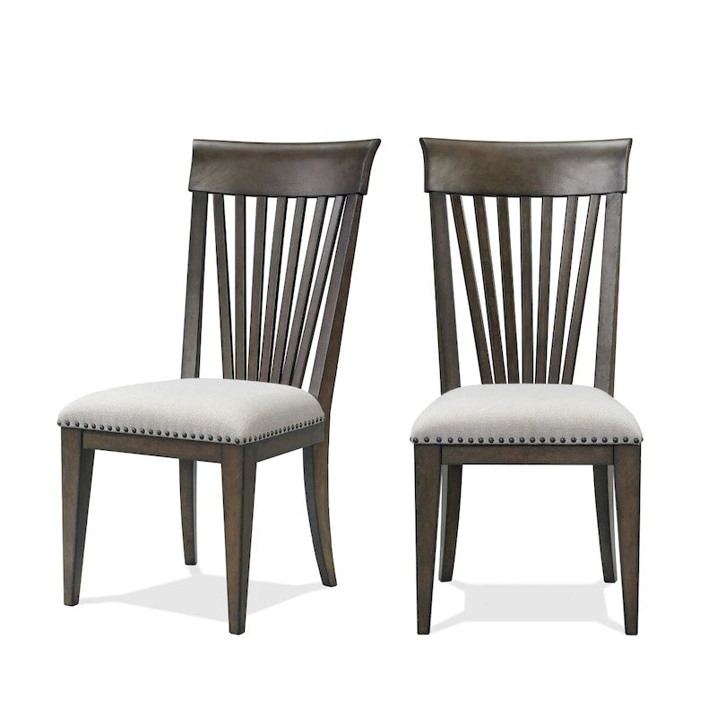 Nailhead Trim Upholstered Dining Chairs