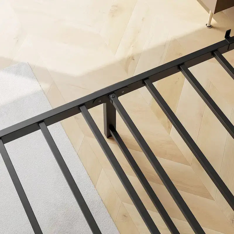 Queen Platform Bed Frame with Storage Headboard, Charging Station & USB Ports – No Box Spring Needed
